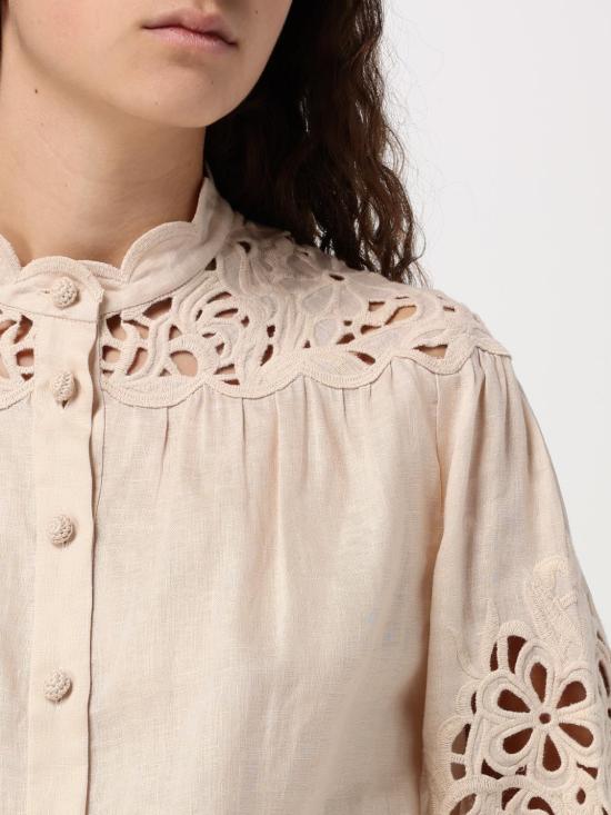 25FW 짐머만 블라우스 1834TRS251 CRM Yellow Cream - ZIMMERMANN