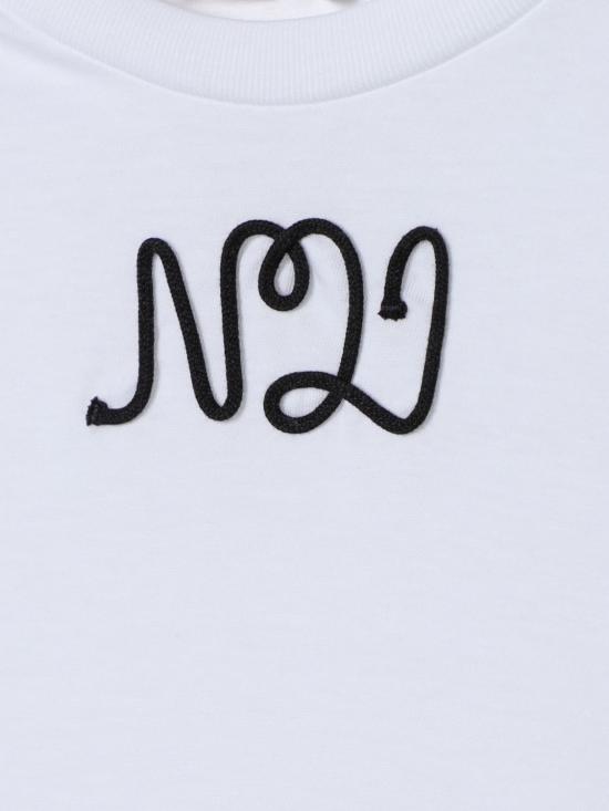 25FW [키즈] 누메로벤투노 티셔츠 N2105JN0153 0N100 White - N°21
