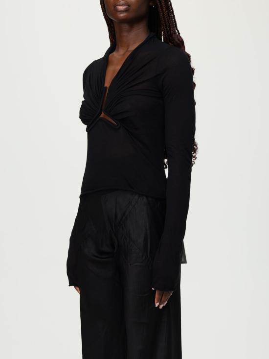 25FW 릭 오웬스 긴팔 티셔츠 RP02E4266UC 09 Black - RICK OWENS