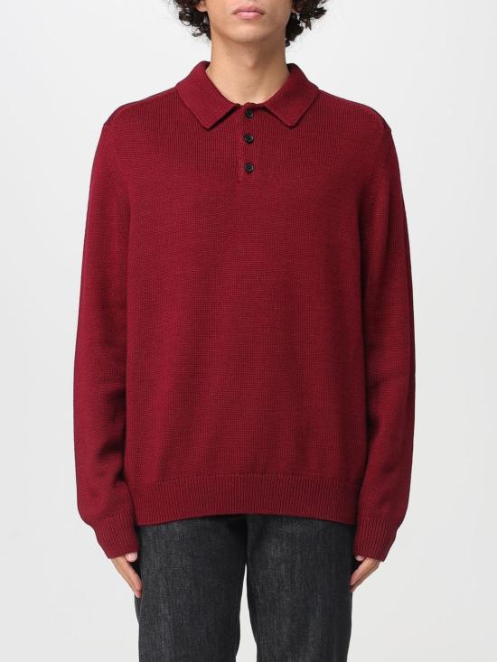 25FW 알마니 폴로 티셔츠 XM001915AF14008 O5003 Burgundy