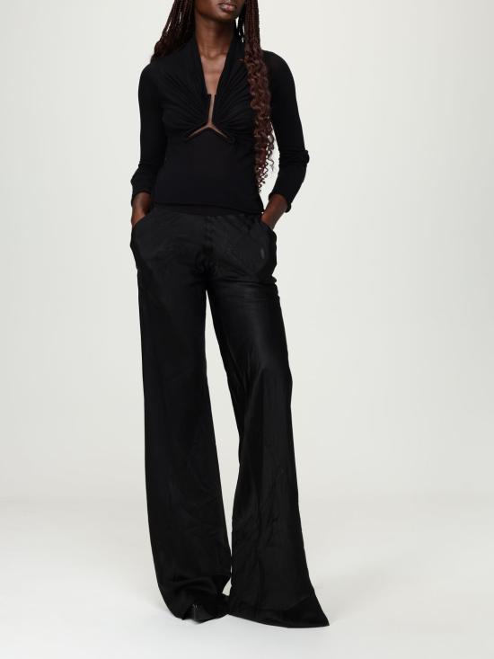 25FW 릭 오웬스 스트레이트 팬츠 RP02E4301K 09 Black - RICK OWENS