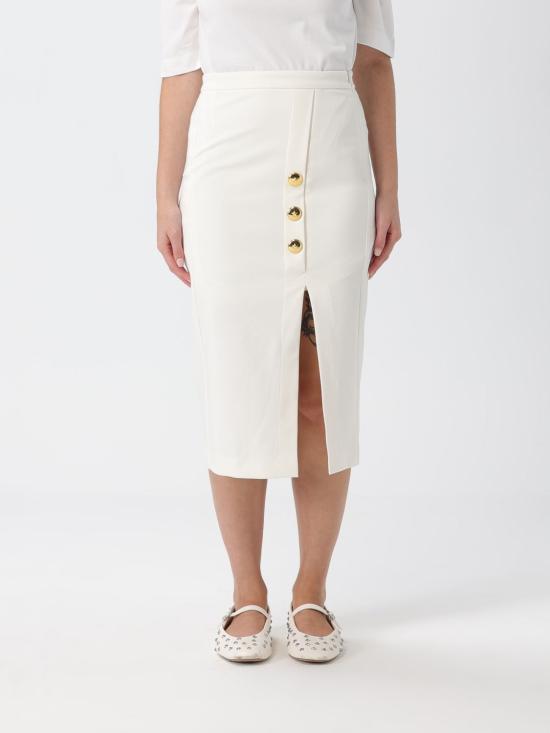 25FW 핑코 롱 스커트 105458A24C Z05 White