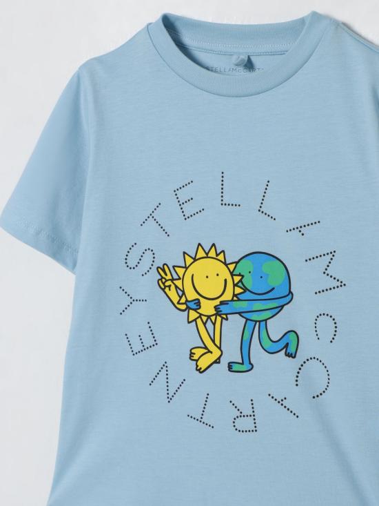 25FW [키즈] 스텔라 맥카트니 티셔츠 TX8Q01Z0434 670 Blue - STELLA MCCARTNEY