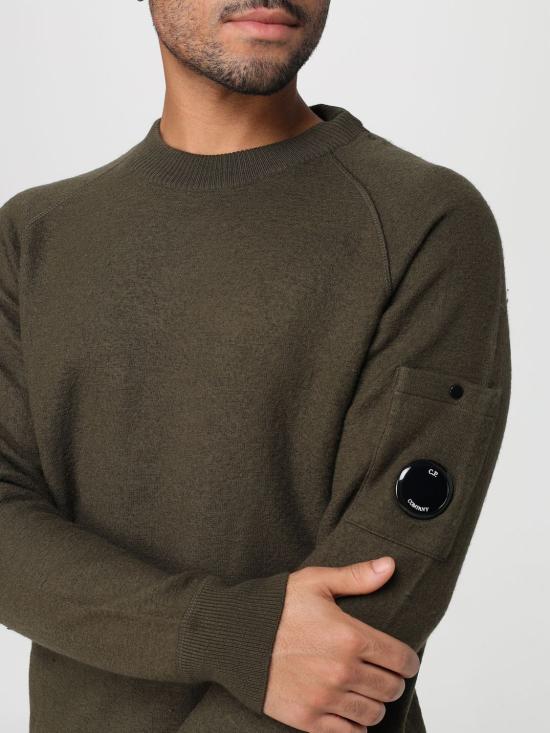 25FW 씨피 컴퍼니 스웨터 19CMKN198A110468A 683 Green - C.P. COMPANY