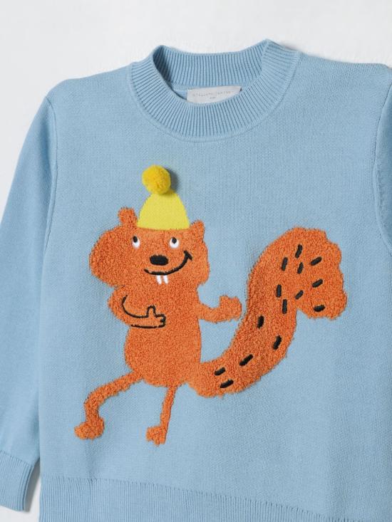 25FW [키즈] 스텔라 맥카트니 풀오버 TX9P60Z1876 670 Blue - STELLA MCCARTNEY