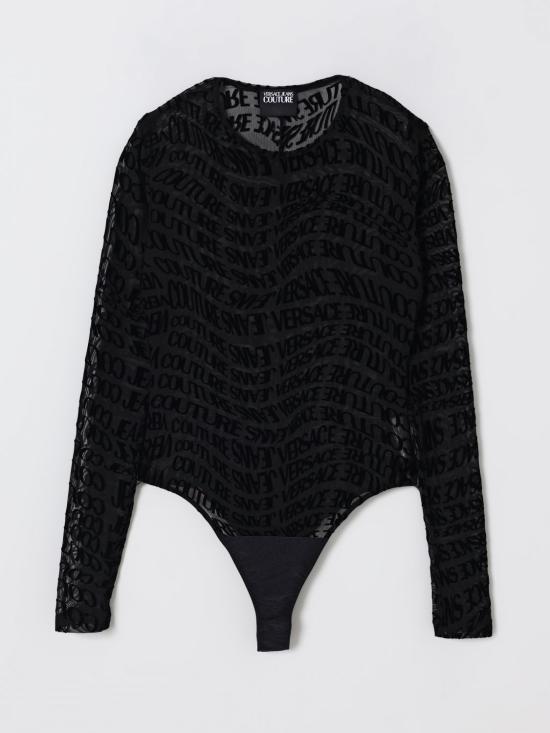 25FW 베르사체 긴팔 티셔츠 79HAM221JS490 899 Black - VERSACE