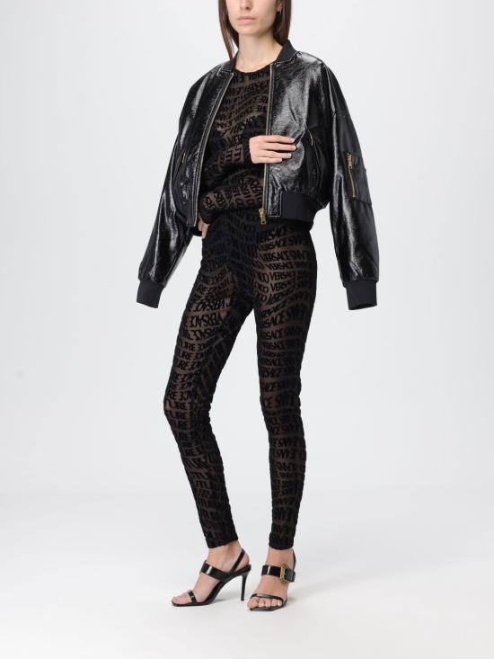 25FW 베르사체 긴팔 티셔츠 79HAM221JS490 899 Black - VERSACE