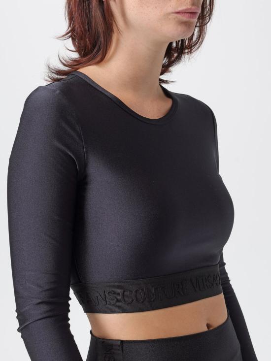 25FW 베르사체 탑 79HAH218N0008 899 Black - VERSACE