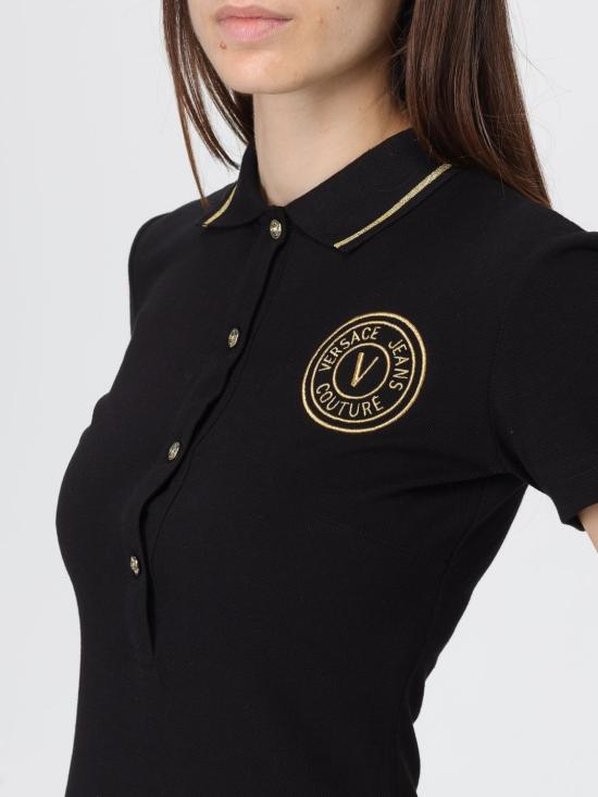 25FW 베르사체 롱 원피스 79HAOT01CJ01T G89 Black - VERSACE