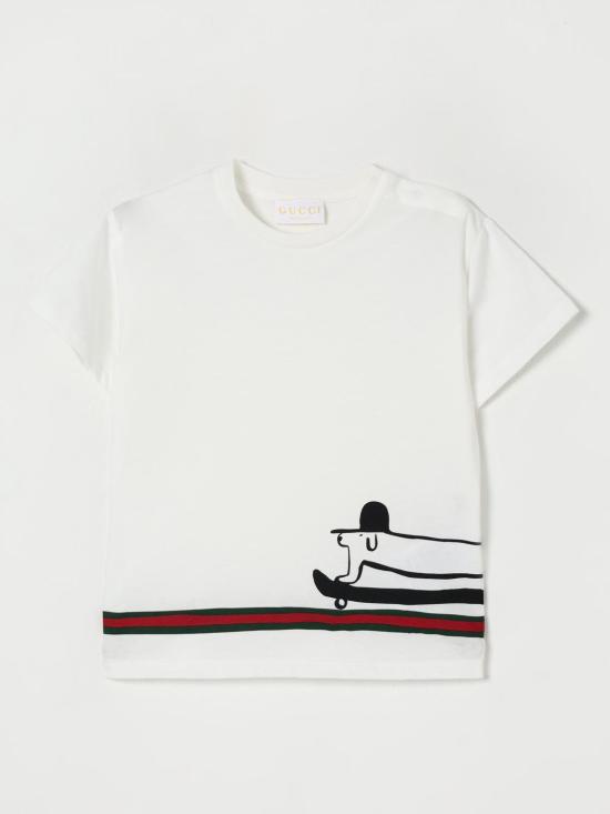 25FW [키즈] 구찌 티셔츠 575114XJHBT 9214 White
