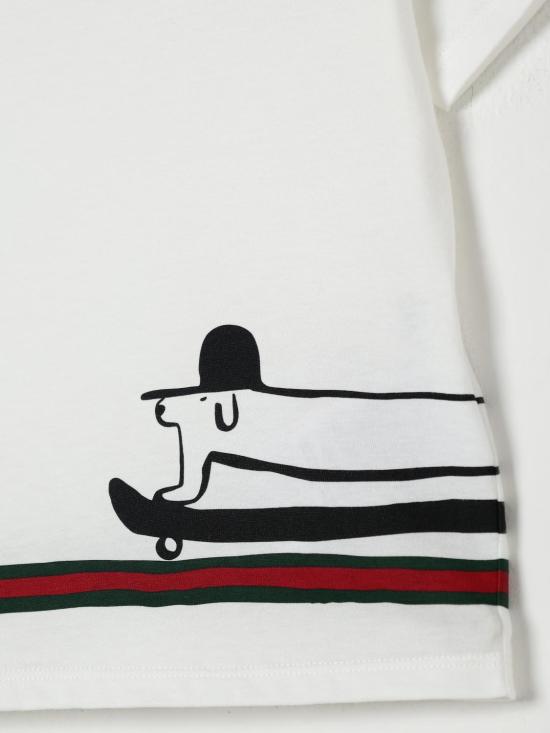 25FW [키즈] 구찌 티셔츠 575114XJHBT 9214 White - GUCCI