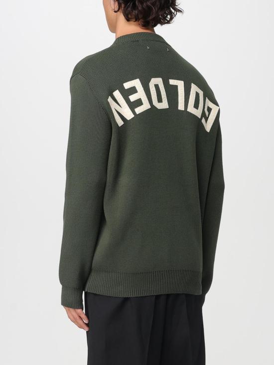 25FW 골든구스 Golden 레터링 밀리터리 크루넥 스웨터 GMP00841P00197235674 Military - GOLDEN GOOSE