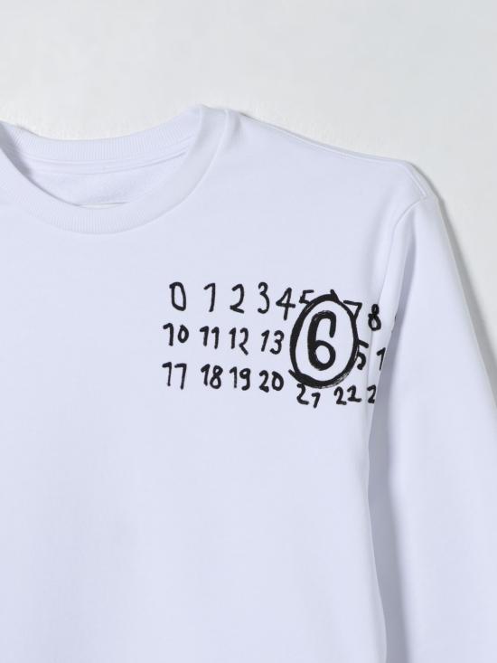 25FW [키즈] 마르지엘라 풀오버 M60896MM02X M6100 White - MAISON MARGIELA