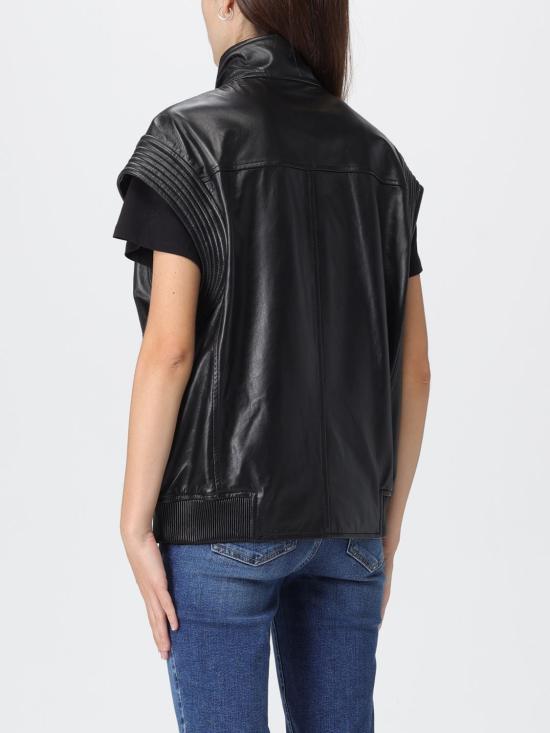 25FW 리우조 가죽 자켓 CF5163P0379 22222 Black - LIU JO