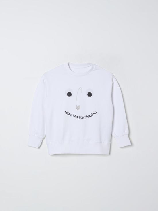 25FW [키즈] MM6 메종마르지엘라 풀오버 M60868MM04H M6100 White