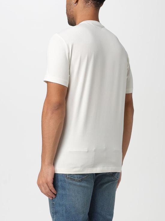 25FW 엠포리오 아르마니 반팔 티셔츠 7M000899AF10373 M1166 Cream - EMPORIO ARMANI