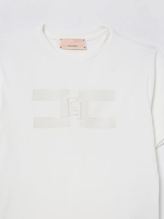 25FW [키즈] 엘리자베타프랜치 티셔츠 EFTS2420JE006 0000 Yellow Cream - ELISABETTA FRANCHI