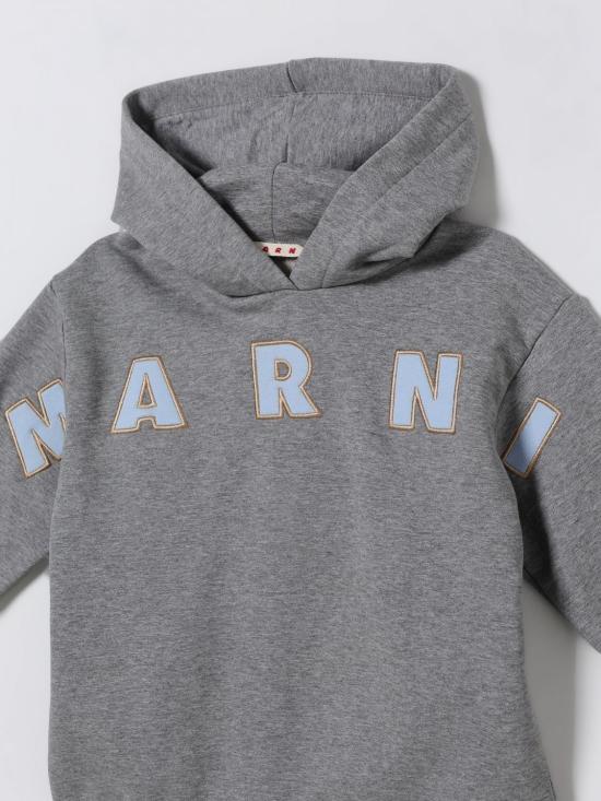 25FW [키즈] 마르니 풀오버 M01266M00V0 0M923 Grey - MARNI