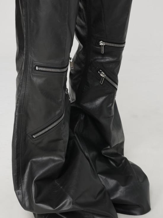 25FW 릭 오웬스 스트레이트 팬츠 RU01E5336LTP 09 Black - RICK OWENS