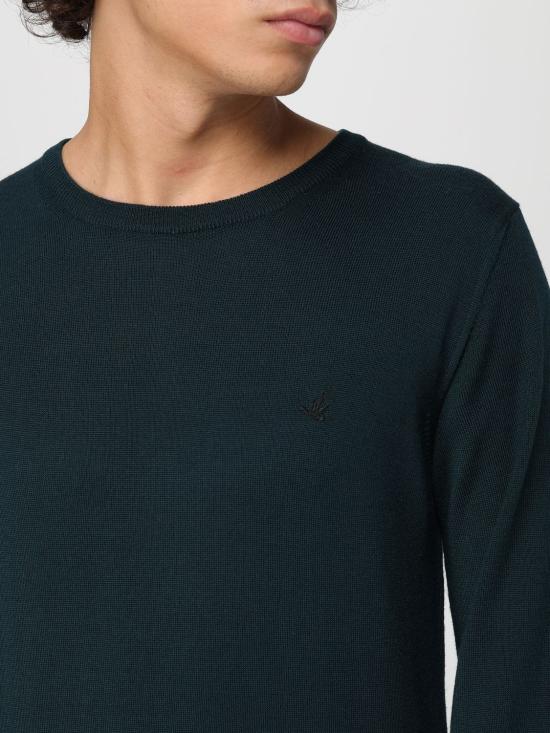 25FW 브룩스 필드 스웨터 203E P001 V0077 Green - BROOKSFIELD