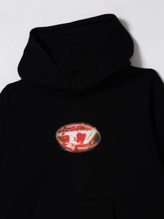 25FW [키즈] 디젤 풀오버 J024970GRAL K900 Black - DIESEL