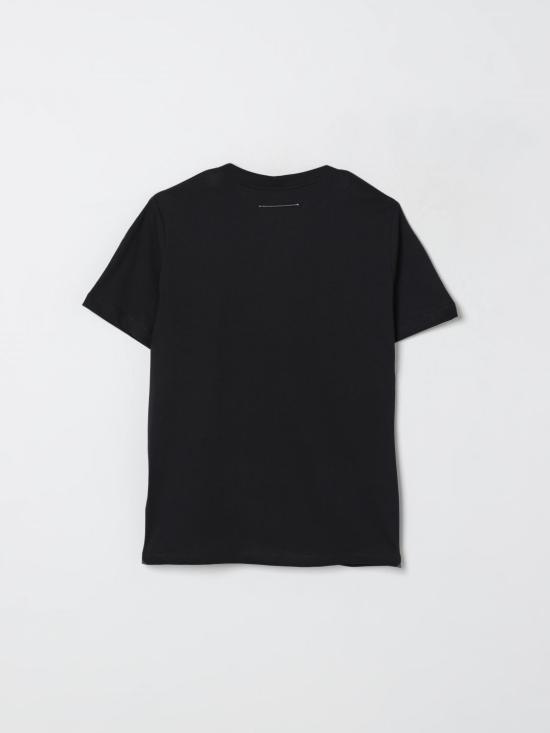 25FW [키즈] MM6 메종마르지엘라 티셔츠 M60897MM02Y M6900 Black - MM6 MAISON MARGIELA
