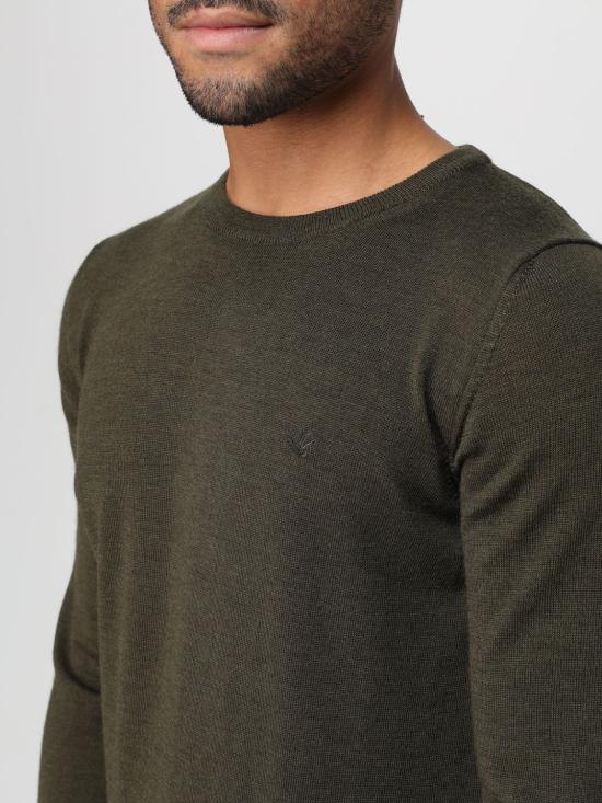 25FW 브룩스 필드 스웨터 203E P001 V0078 Olive - BROOKSFIELD