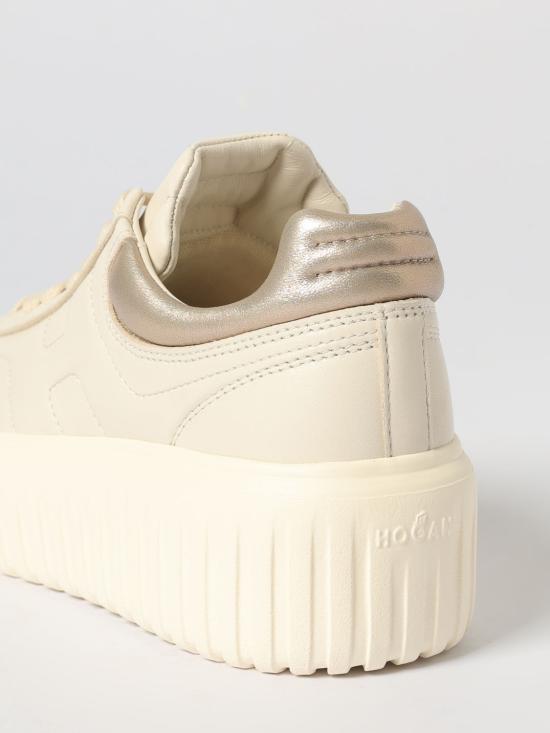 25FW 호간 H-스트라이프 스니커즈 HXW6450FC60KU0 0GAN Beige - HOGAN