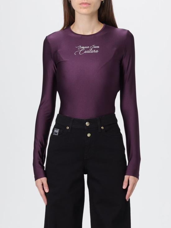 25FW 베르사체 긴팔 티셔츠 79HAM2A1N0008 317 Violet