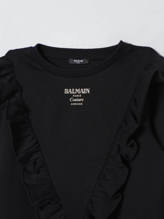 25FW [키즈] 발망 원피스 BX1A80Z3183 930OR Black - BALMAIN