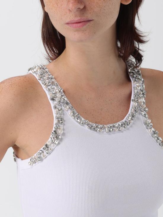 25FW 핑코 반팔 티셔츠 104109A2TM Z04 White - PINKO