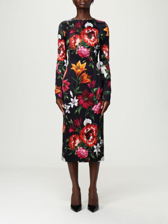 25FW 돌체앤가바나 롱 원피스 F6GAVTFSIB2 HN5PB Black