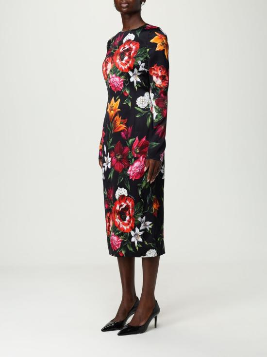 25FW 돌체앤가바나 롱 원피스 F6GAVTFSIB2 HN5PB Black - DOLCE & GABBANA