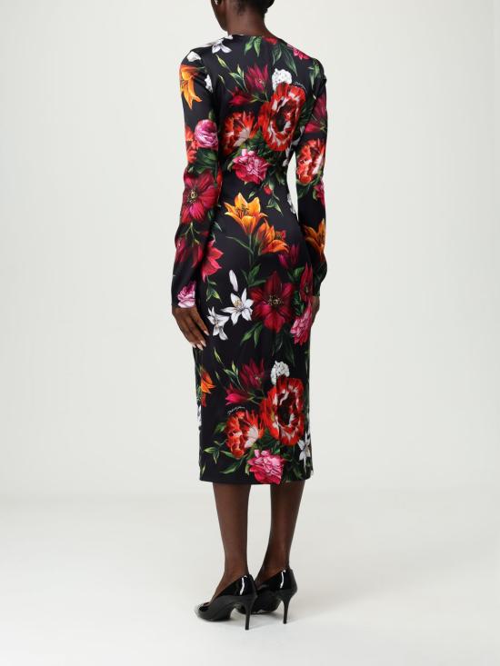 25FW 돌체앤가바나 롱 원피스 F6GAVTFSIB2 HN5PB Black - DOLCE & GABBANA