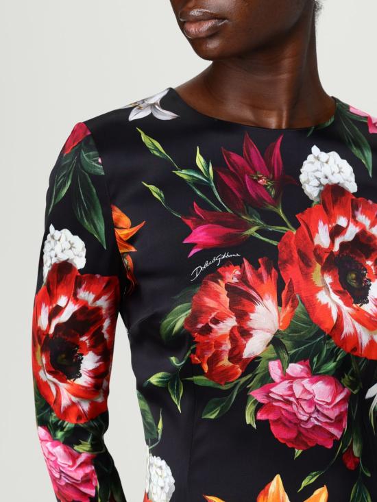 25FW 돌체앤가바나 롱 원피스 F6GAVTFSIB2 HN5PB Black - DOLCE & GABBANA