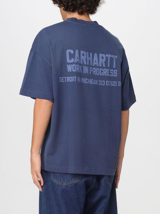 25FW 칼하트 WIP 반팔 티셔츠 I035449 VQ4J Blue - CARHARTT WIP