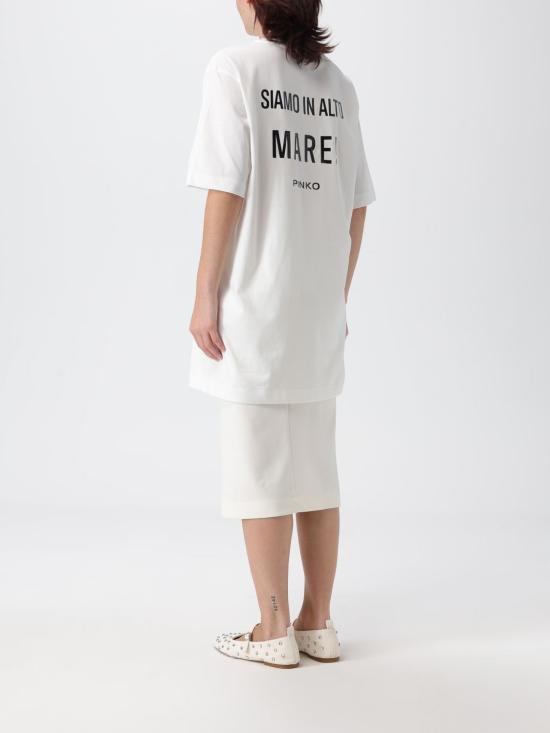 25FW 핑코 반팔 티셔츠 105744A2IB Z05 White - PINKO