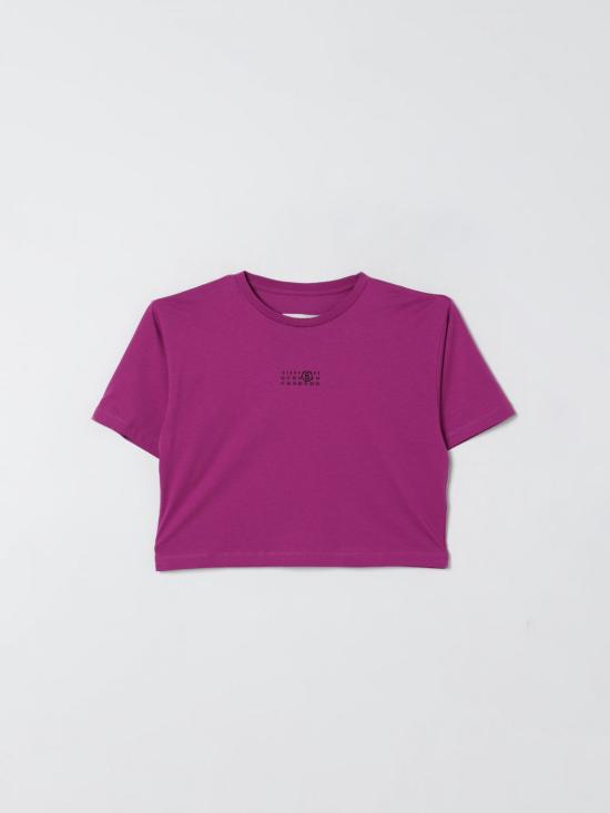 25FW [키즈] MM6 메종마르지엘라 티셔츠 M60908MM04I M6602 Fuchsia