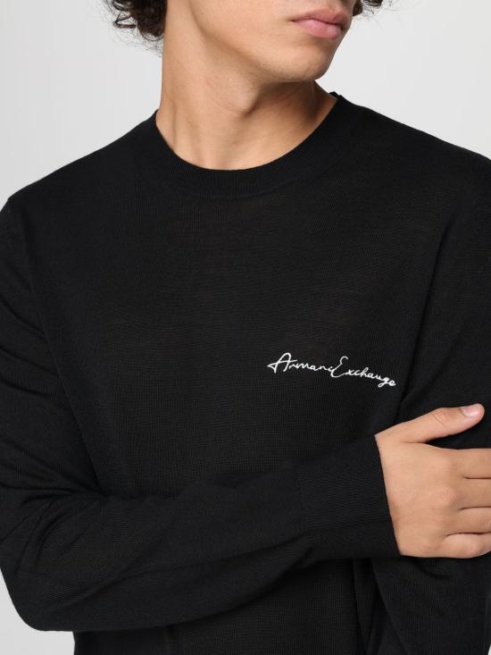 25FW 알마니 스웨터 8NZM5AZM1YZ 1200 Black - ARMANI