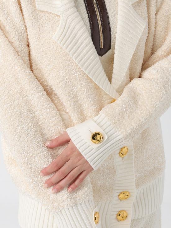 25FW 엘리자베타프랜치 가디건 MK44S DZ9 Milk - ELISABETTA FRANCHI