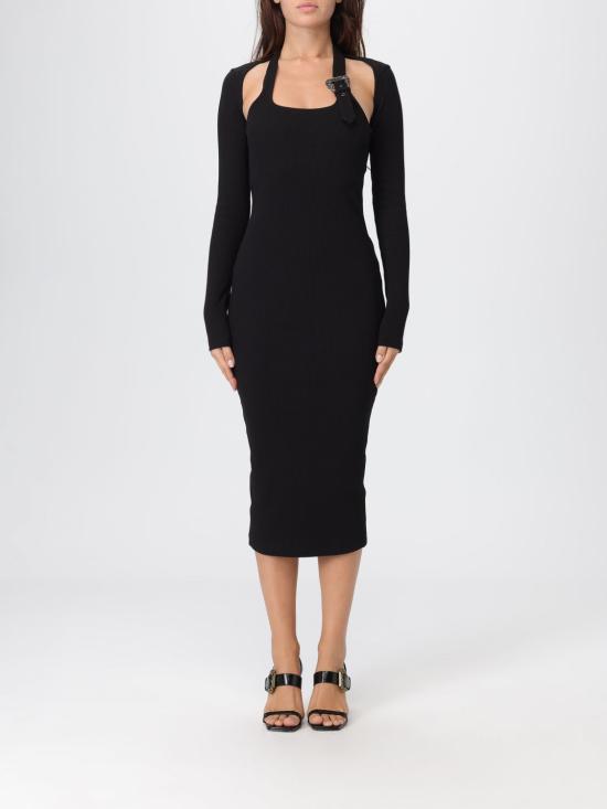 25FW 베르사체 롱 원피스 79HAO972J0259 899 Black