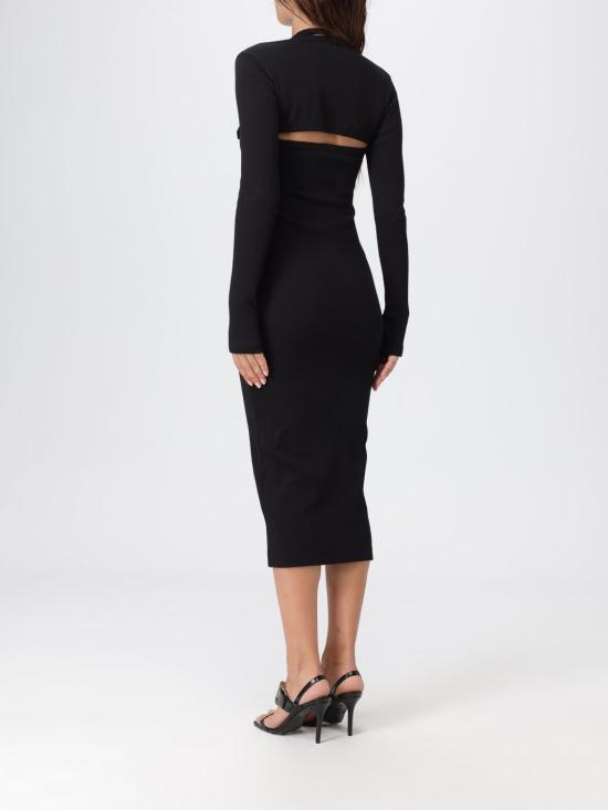 25FW 베르사체 롱 원피스 79HAO972J0259 899 Black - VERSACE