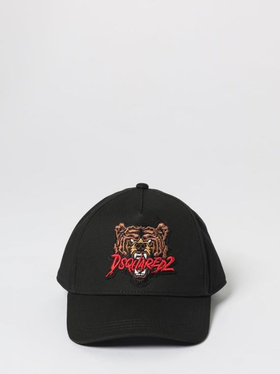 25FW [키즈] 디스퀘어드2 모자 DQ3116D00YT DQ900 Black - DSQUARED2