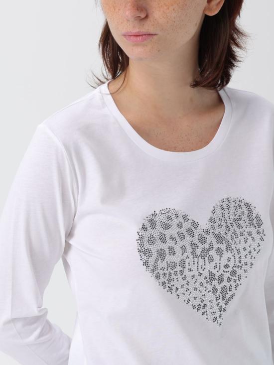 25FW 리우조 반팔 티셔츠 UF5282JS923 P9003 White - LIU JO