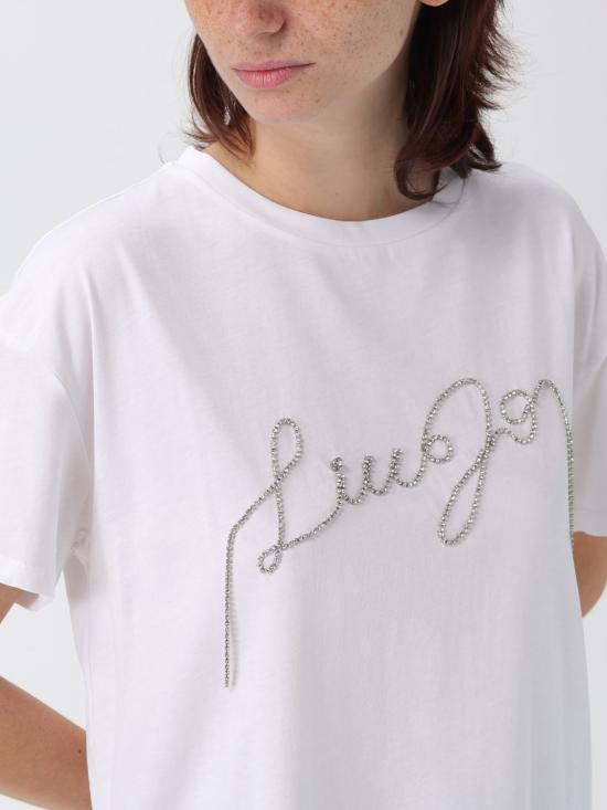 25FW 리우조 반팔 티셔츠 UF5261JS923 Q9698 White - LIU JO