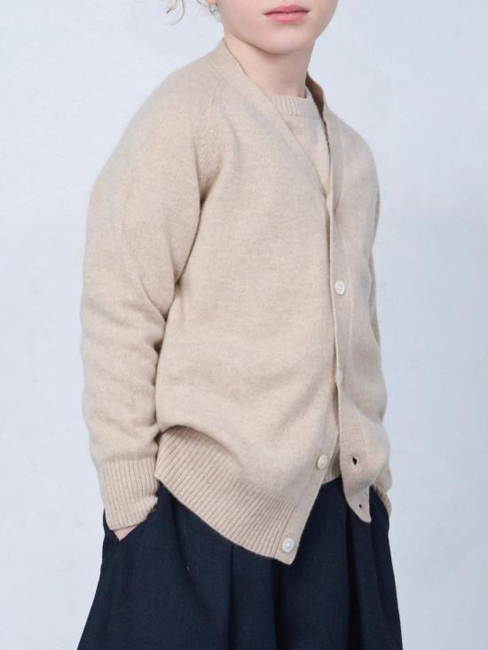 25FW [키즈] 보빈 앤 트리콧 풀오버 BTCC16 Beige - BOBBIN & TRICOT