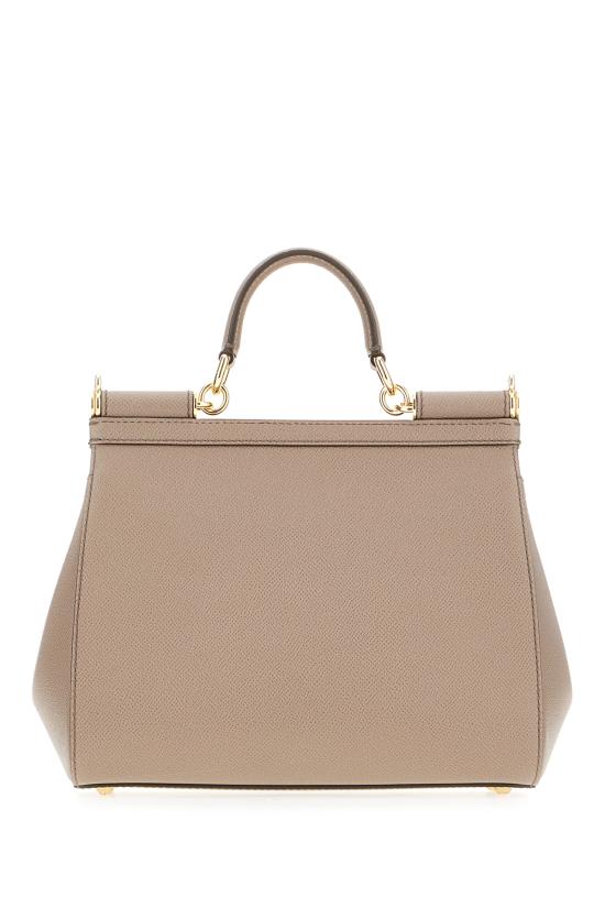 26FW 돌체앤가바나 라지 시실리 핸드백 BB6002B1001 80045 LIGHT MUD - DOLCE & GABBANA