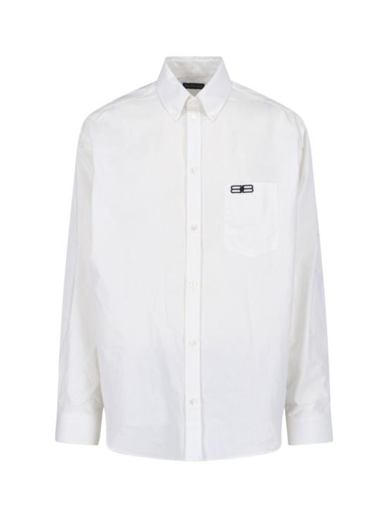 25FW 발렌시아가 긴팔 셔츠 850816 TRM289000 White