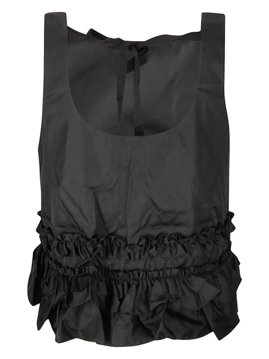 25FW 가니 민소매 티셔츠 W0564 Black - GANNI