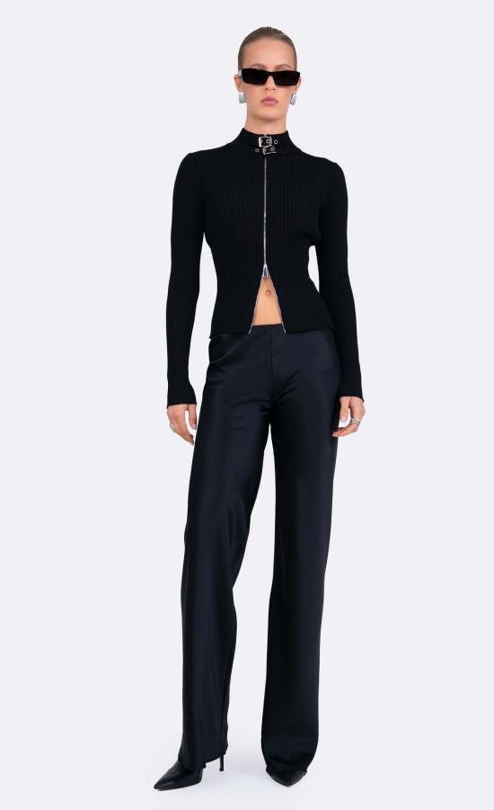  논살란트 레이블 가디건 Nonchalant Label Dion Cardigan Black - NONCHALANT LABEL
